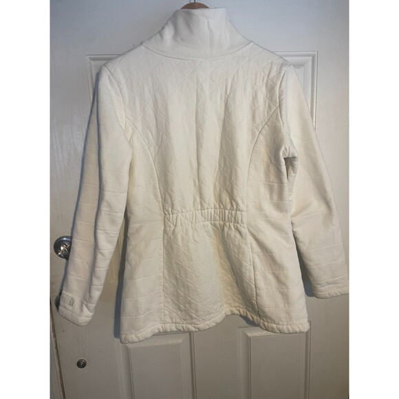 The North Face Caroluna Jacket Coat Women's Large White Sherpa Lined 5600 - Picture 5 of 7